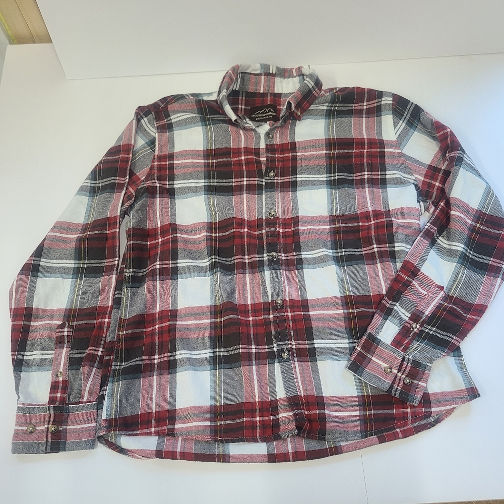 Arrow Red and White Casual Button Down Shirt